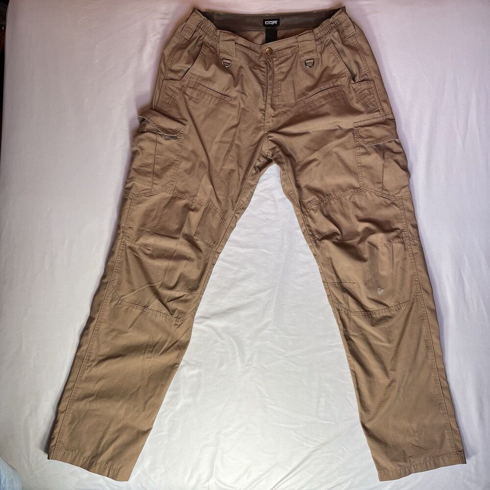 CQR Tactical Pants 36 X 35 Tan Liberator Combat Range Outdoor Utility Workwear
